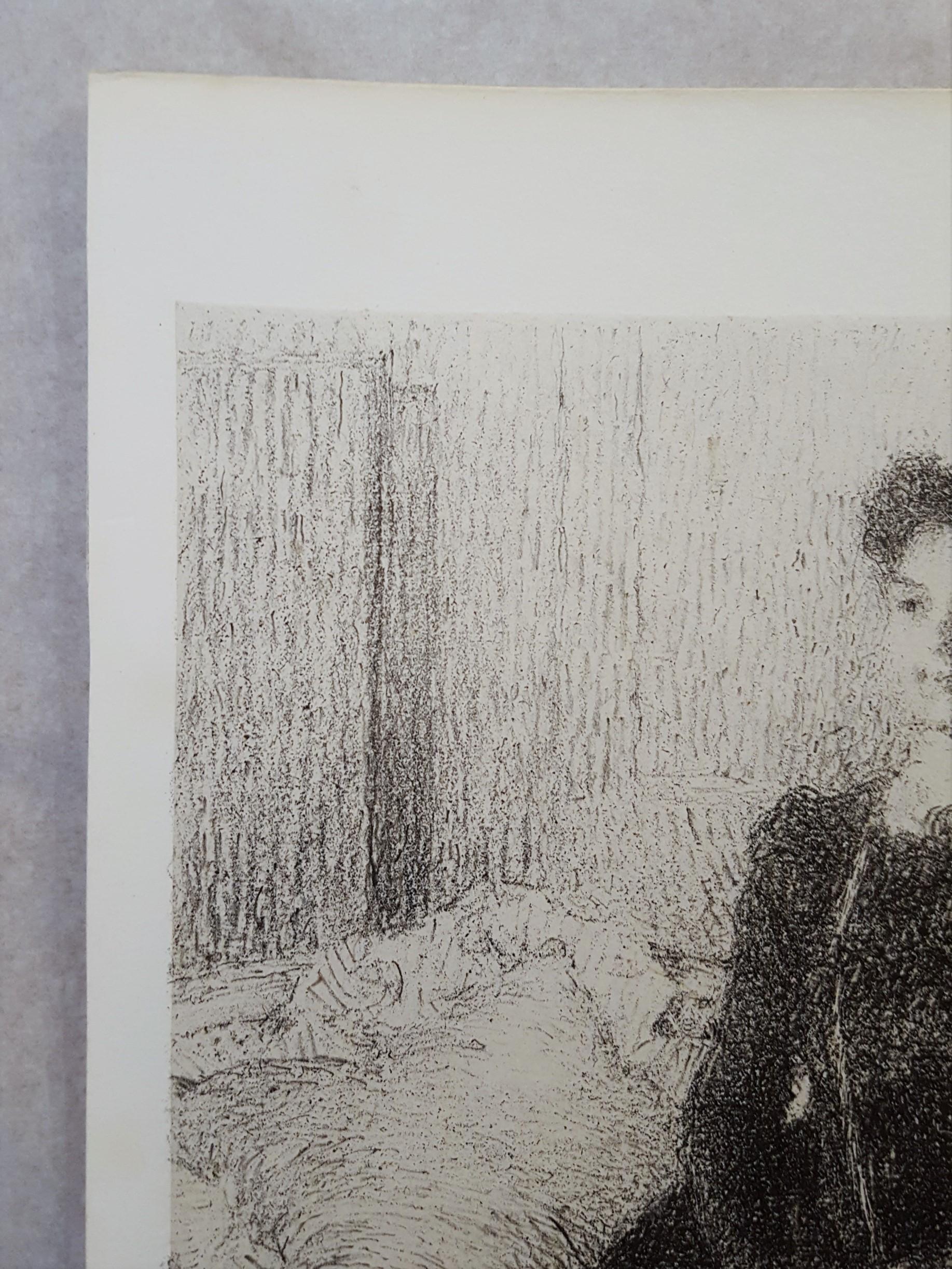 Portrait (Grau), Portrait Print, von Ernest Joseph Laurent