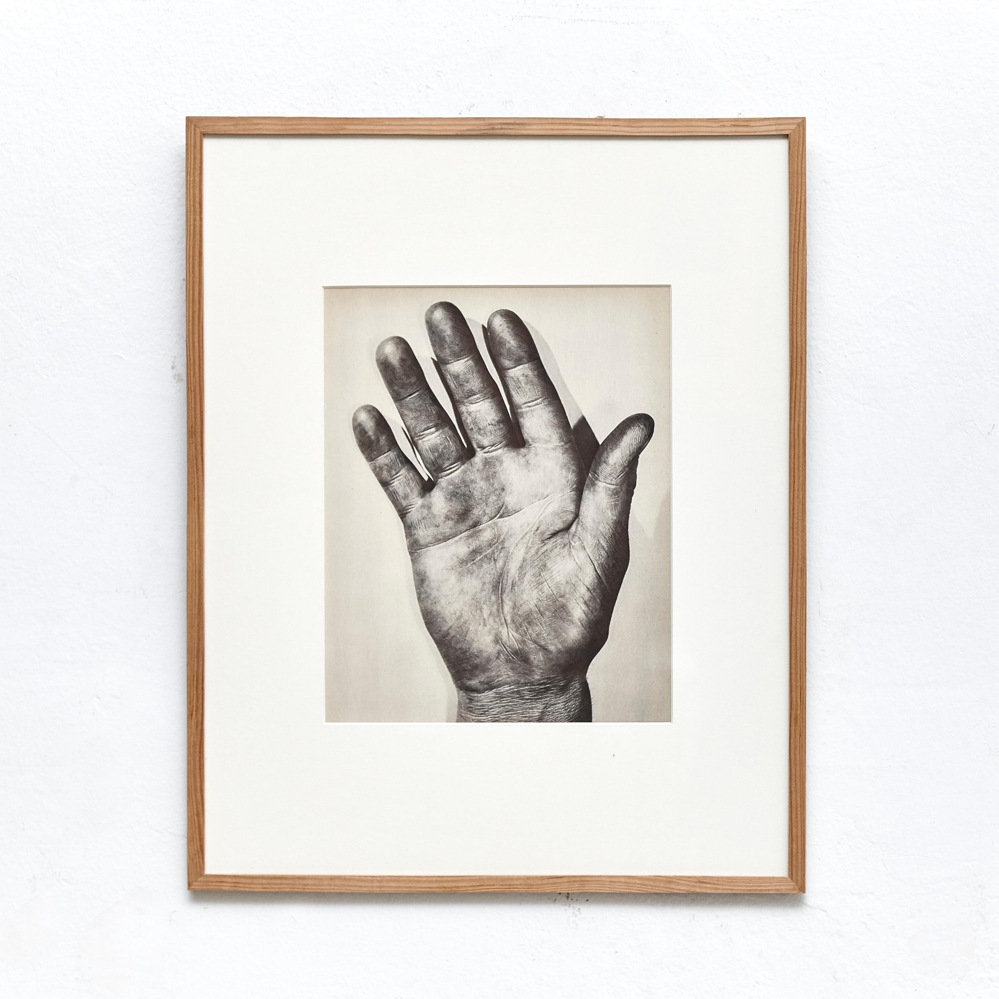 European Ernest Koehli, Black and White Right Hand Photogravure Plate For Sale