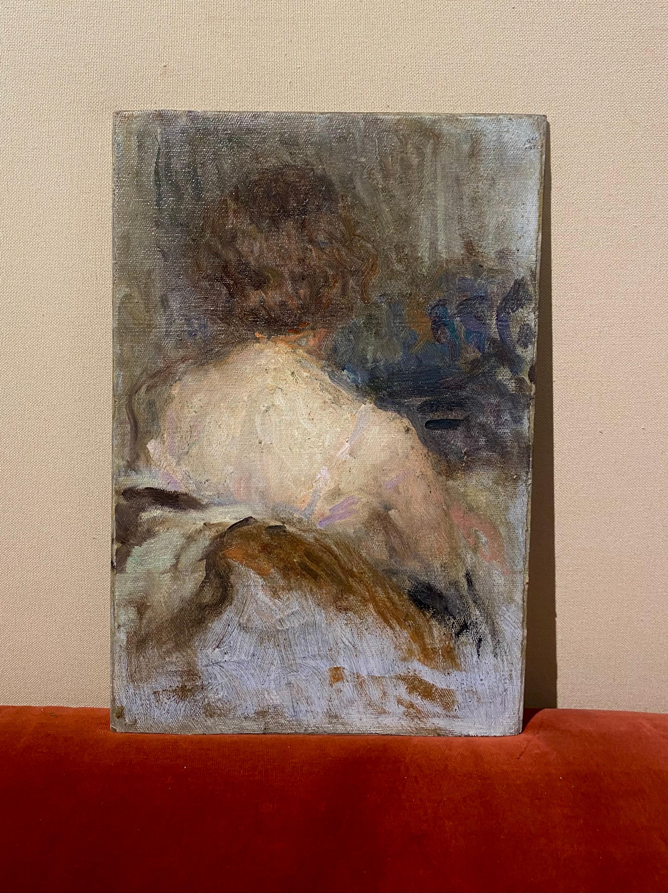 Donne viste da dietro - Painting di Ernest Laurent