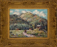 "The Cheyenne Mountain (Summer in Colorado)" Ernest Lawson, Scène occidentale moderniste