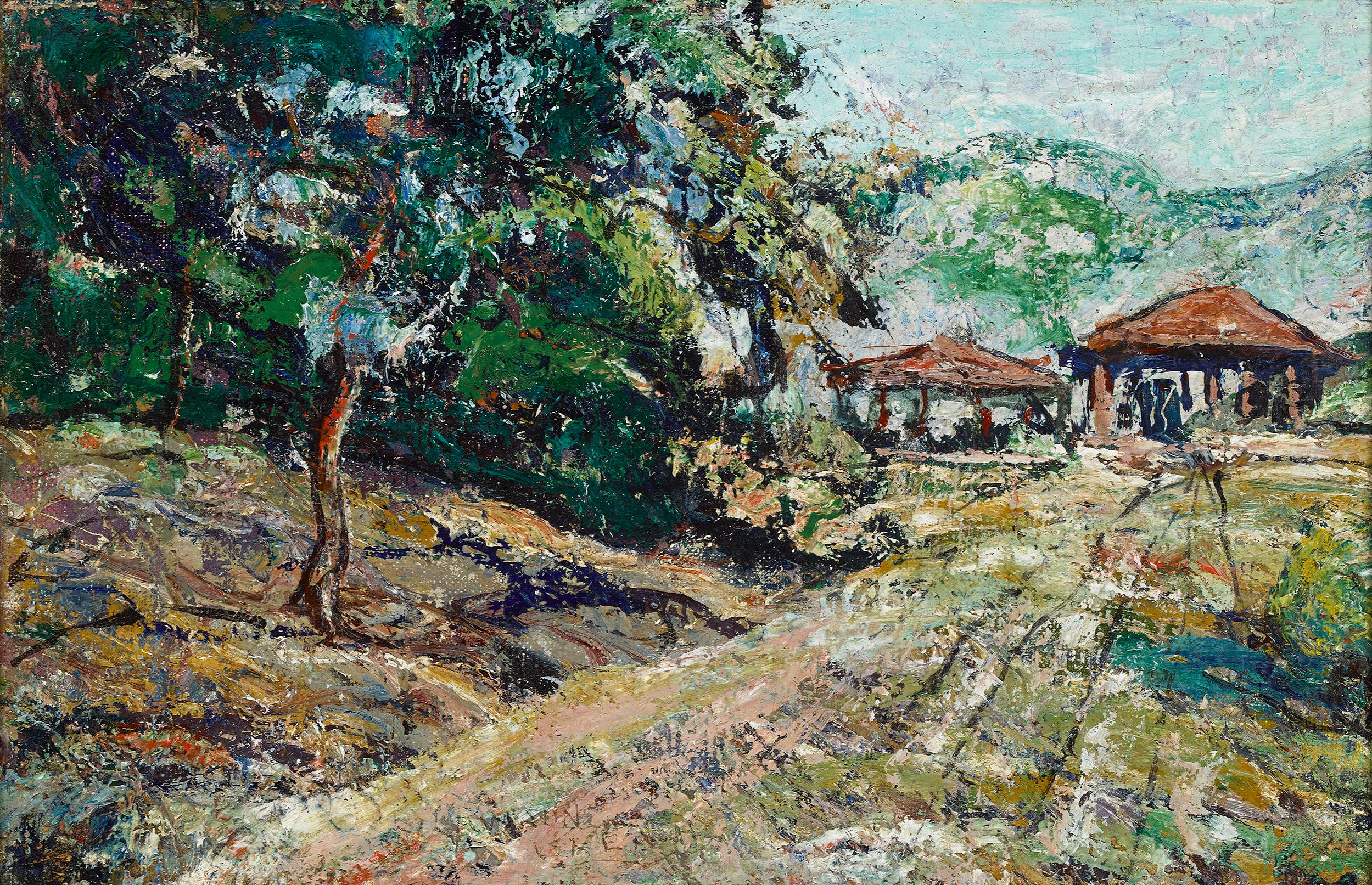 Sketch for Post Office Mural in Short Hills, New Jersey