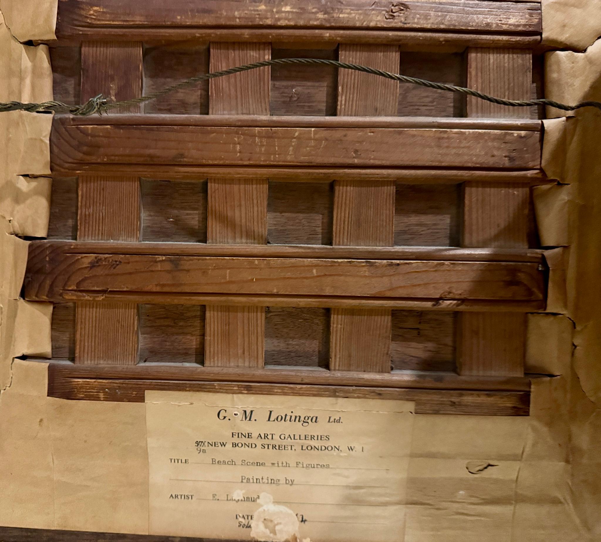 19th C French figures on a Summer beach, with Children building sand castles im Angebot 3