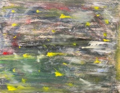 Nebulosa, Pintura al Óleo Abstracta del Artista Contemporáneo Británico