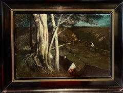 Antique "Notte" Olio 48 x 33  1899 