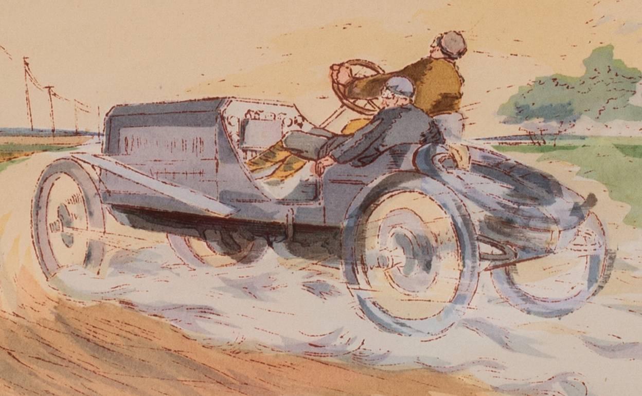These delightful, rare and original turn of the 20th Century lithographs of classic racing cars are of winners of the most important races of the advent of motor sport.  We have 20 examples in total to choose from to make a set.  If you are