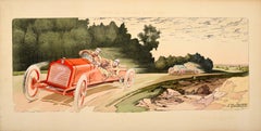 Original-Vintage- Motorsport-Poster, Circuit Des Ardennes Belge 1906, Arthur Duray