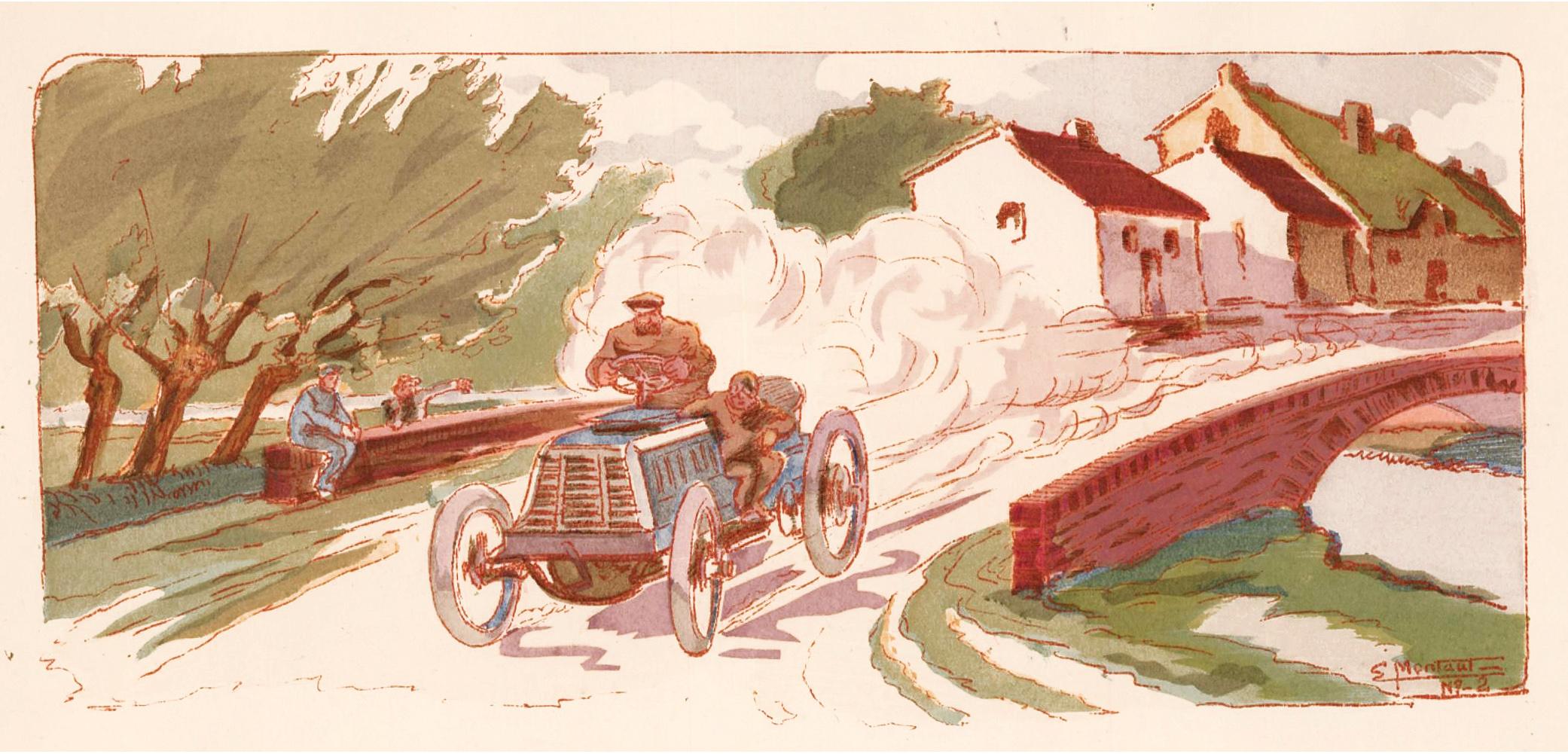 Tour de France, 1899. - Print by Ernest Montaut