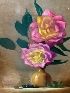 Stille LIfe of Peace-Rosen aus einem Garten in Santa Fe