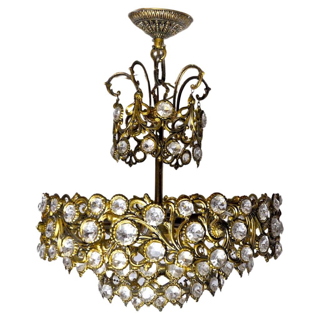 Ernest Palm Chandelier for Palwa, 1960s, Spain