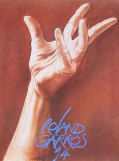 Vintage Ernest Pignon-Ernest 'Roland Garros French Open' 1994- Poster
