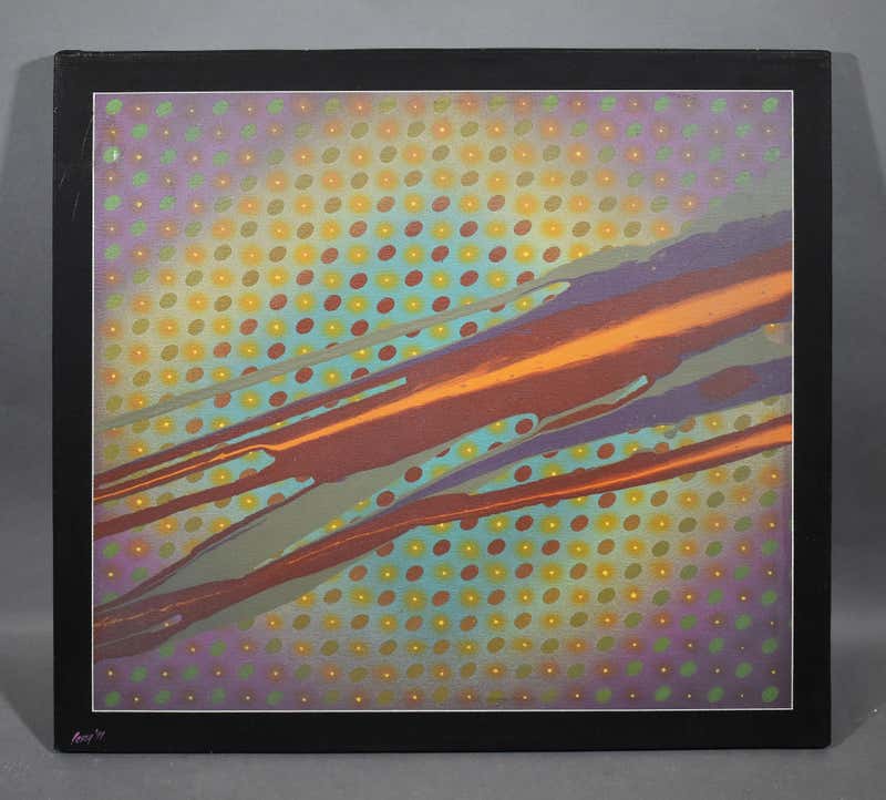 David Roth - David Roth, Abstract Painting on Graph Paper, 1971 For ...