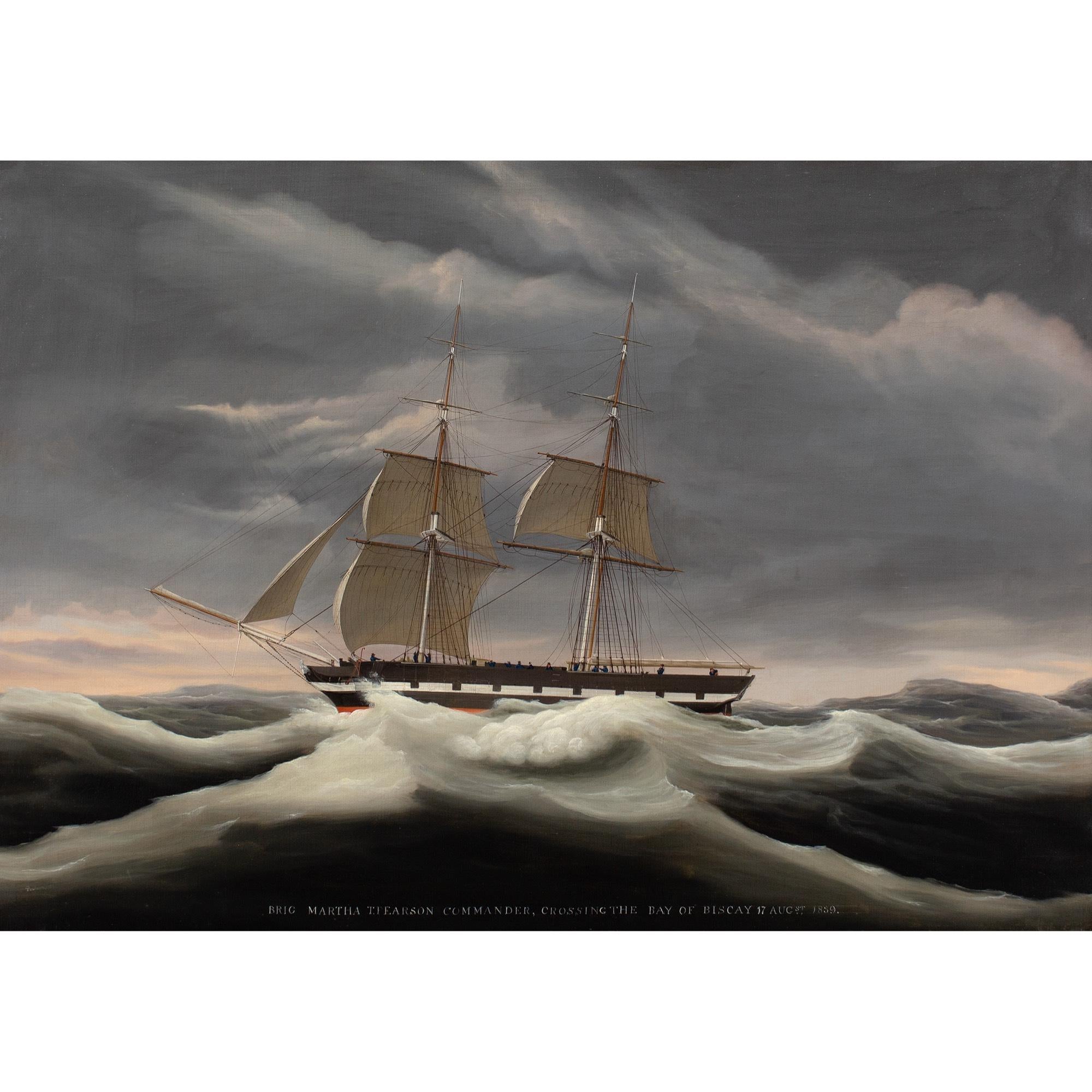 Ernest Poulson, The Brig Martha, Crossing The Bay Of Biscay 1