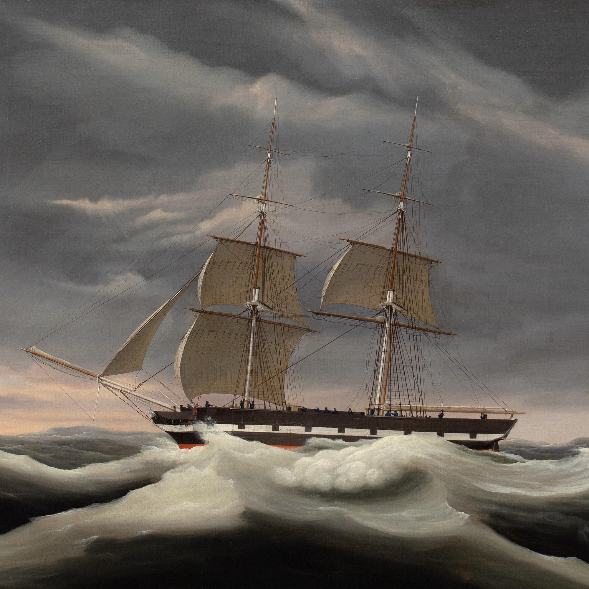 Ernest Poulson, The Brig Martha, Crossing The Bay Of Biscay 4