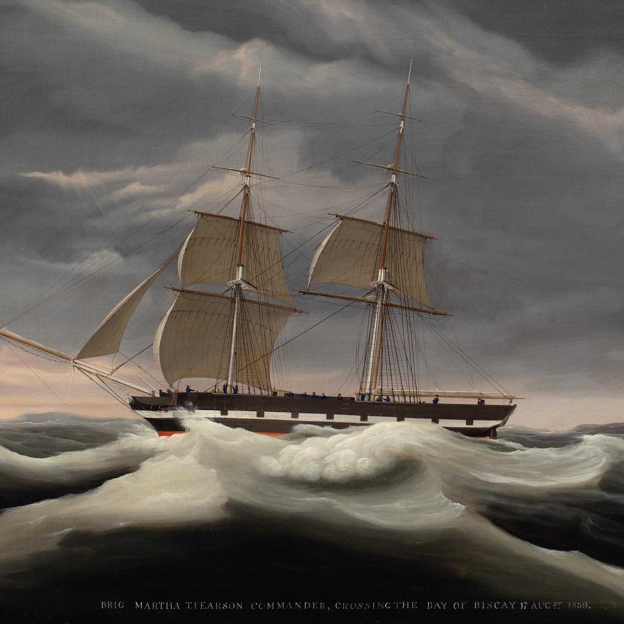 Ernest Poulson, The Brig Martha, Crossing The Bay Of Biscay 5