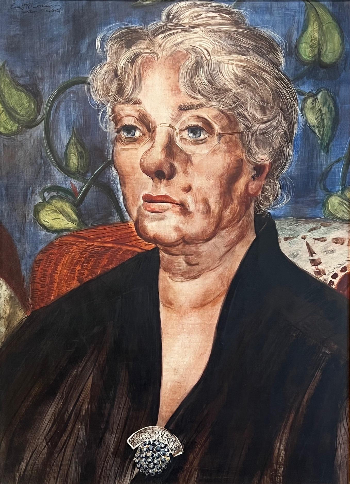 Ernest Scanes Figurative Painting – Mutter Elisabeth