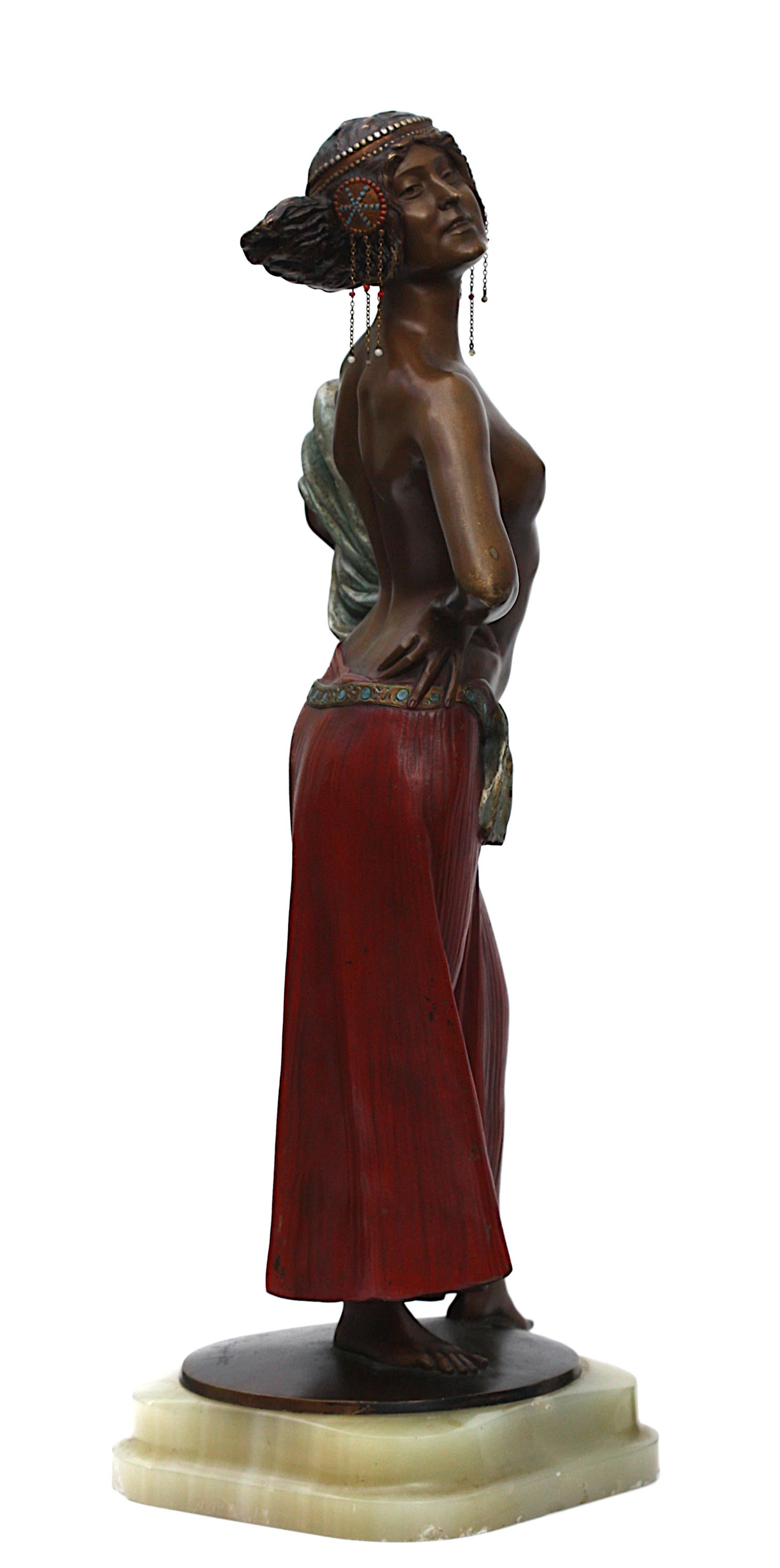  Ernest Serger, Bronze Salome, circa 1890, Signed In Good Condition For Sale In West Palm Beach, FL