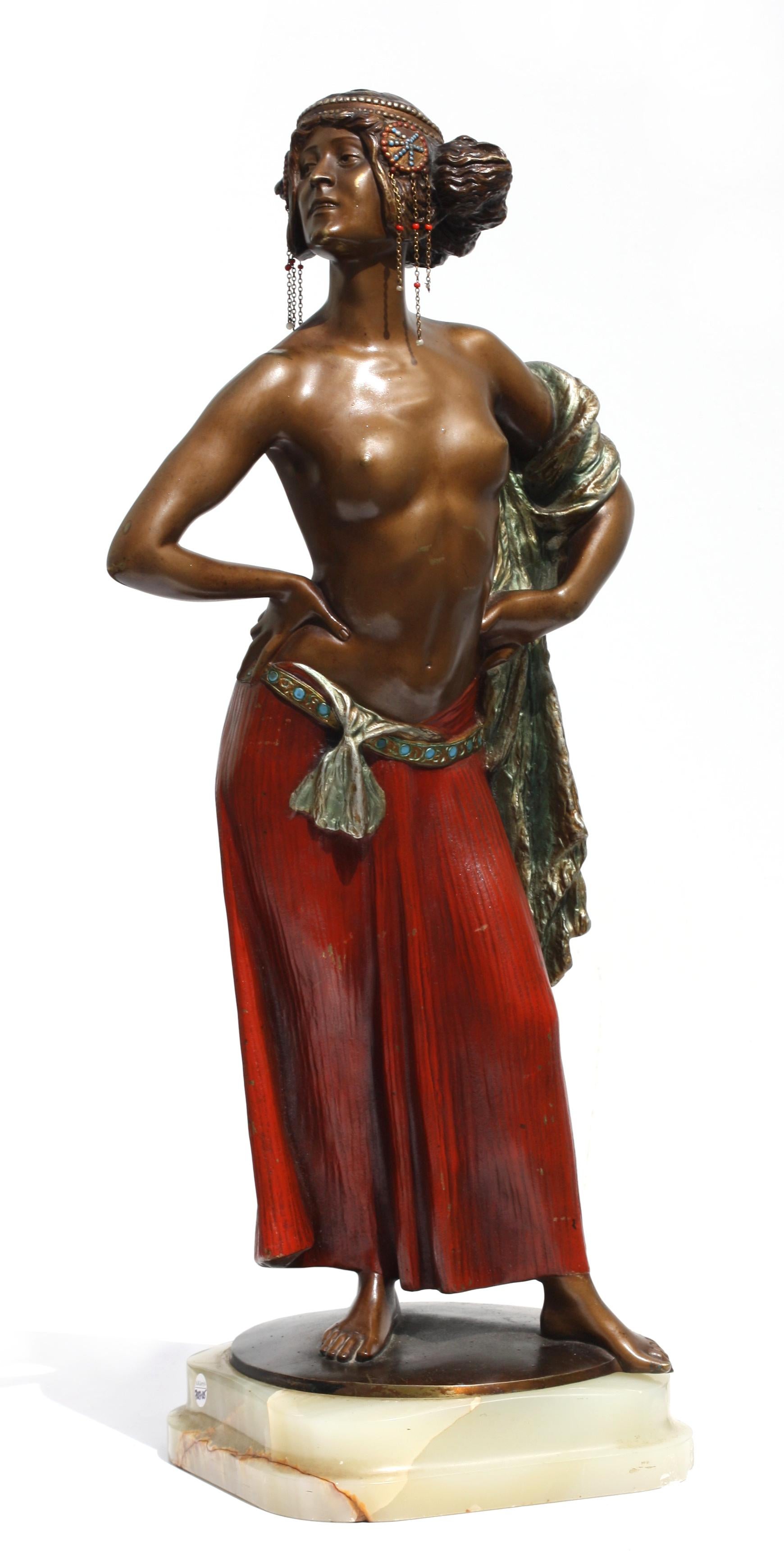  Ernest Serger, Bronze Salome, circa 1890, Signed For Sale 4