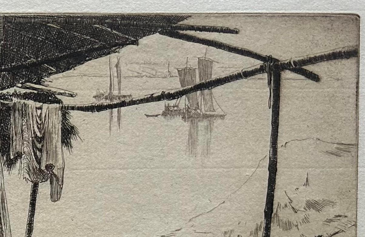 Paesaggio dell'India Acquaforte originale del 1917 in edizione limitata firmata dall'artista Raro in vendita 5