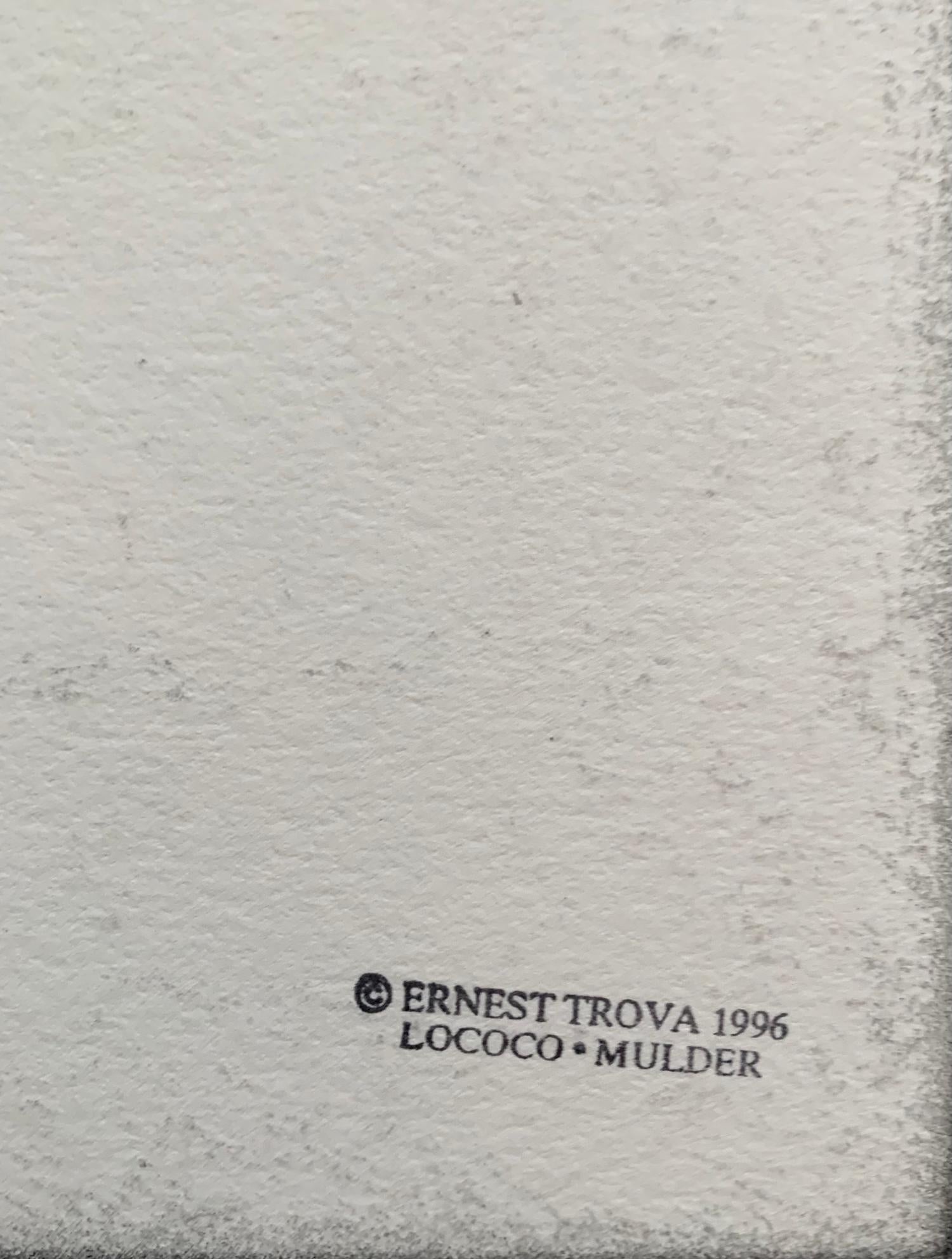 « After Personae » d'Ernest Tino Trova, sérigraphie sur carton de musée en vente 5