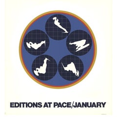 Ernest Trova, Falling Man, edizione limitata 1969, poster serigrafico della PACE Gallery (a) Gallery