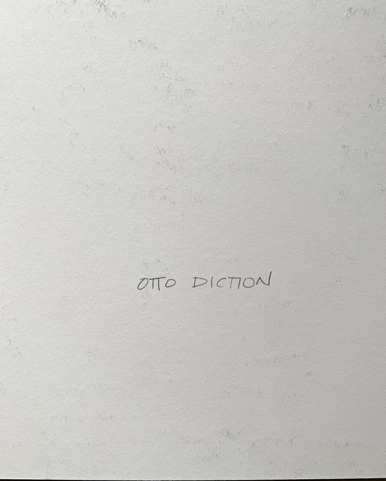 „Otto Diction“ von Ernest Tino Trova, Siebdruck auf Museumskarton im Angebot 4