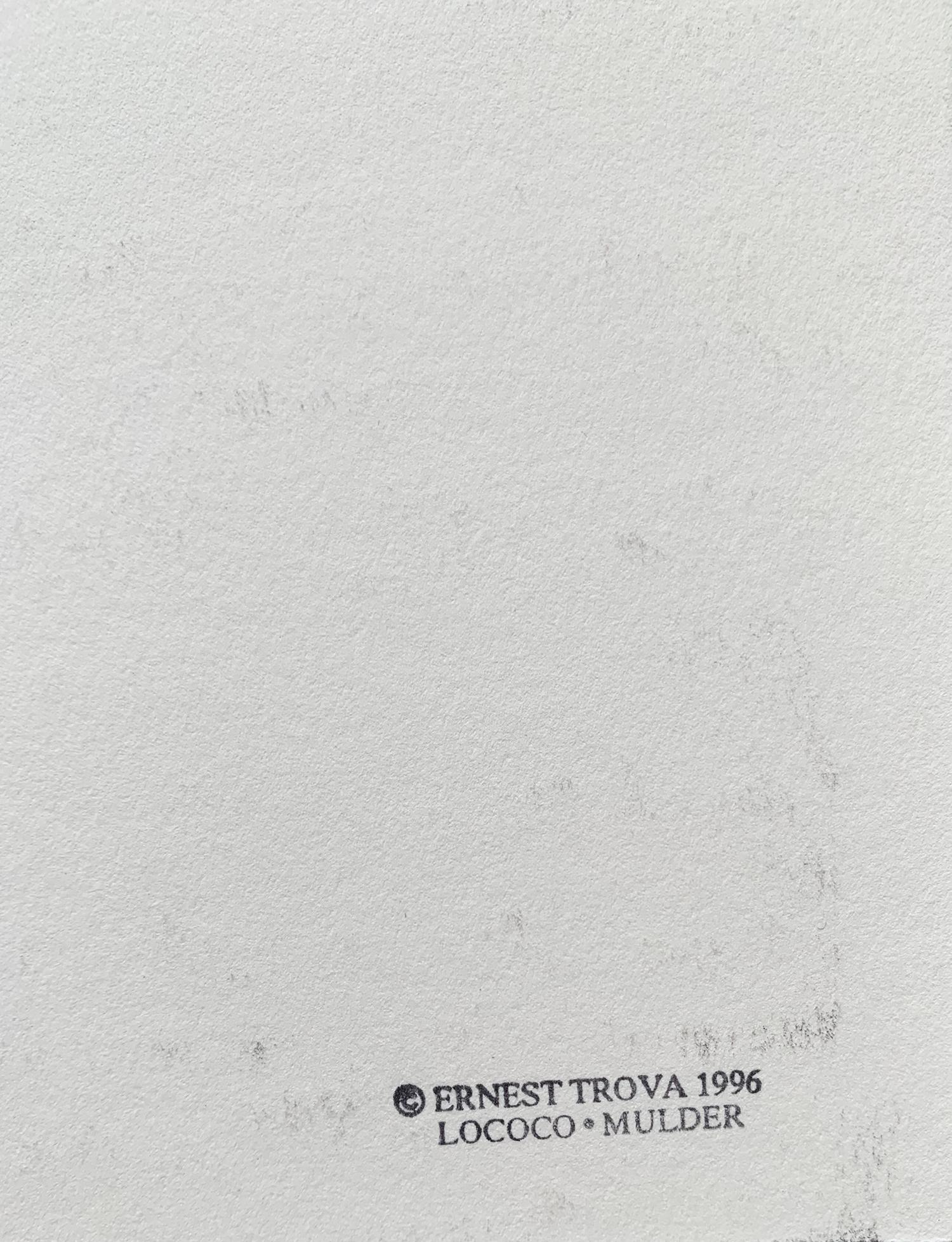 „Otto Diction“ von Ernest Tino Trova, Siebdruck auf Museumskarton im Angebot 5