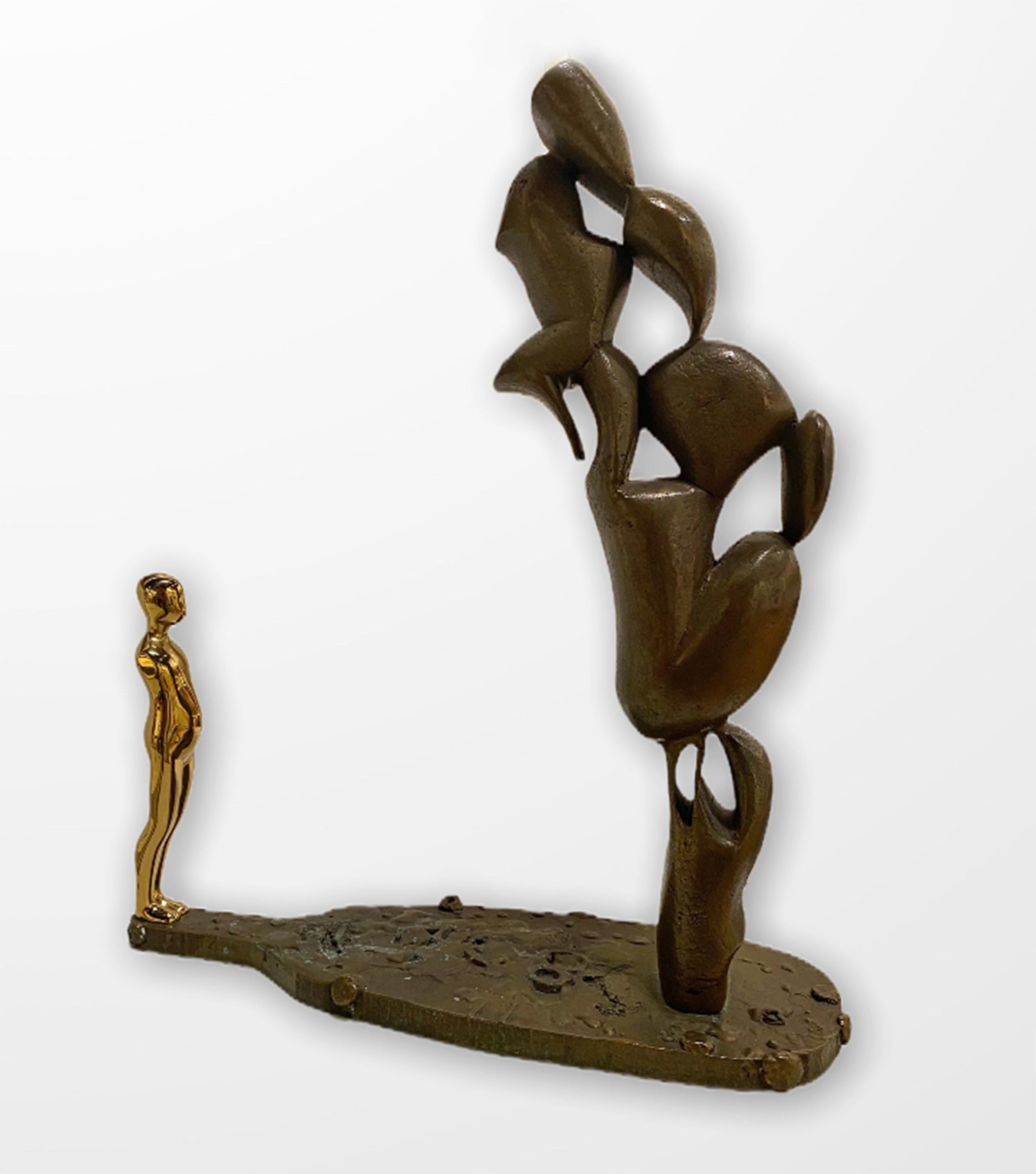 Fallender Mann und Form (Amerikanische Moderne), Sculpture, von Ernest Tino Trova