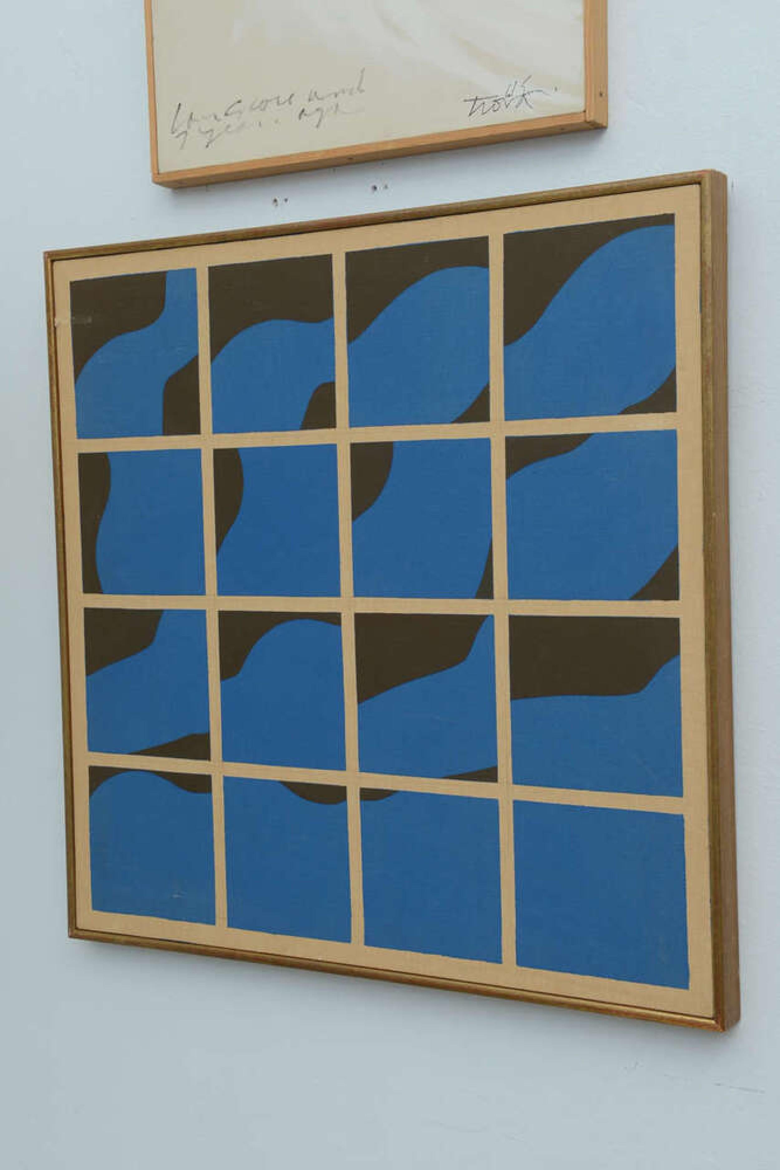 Ernest Trova Sérigraphie contemporaine sur toile, intitulée 