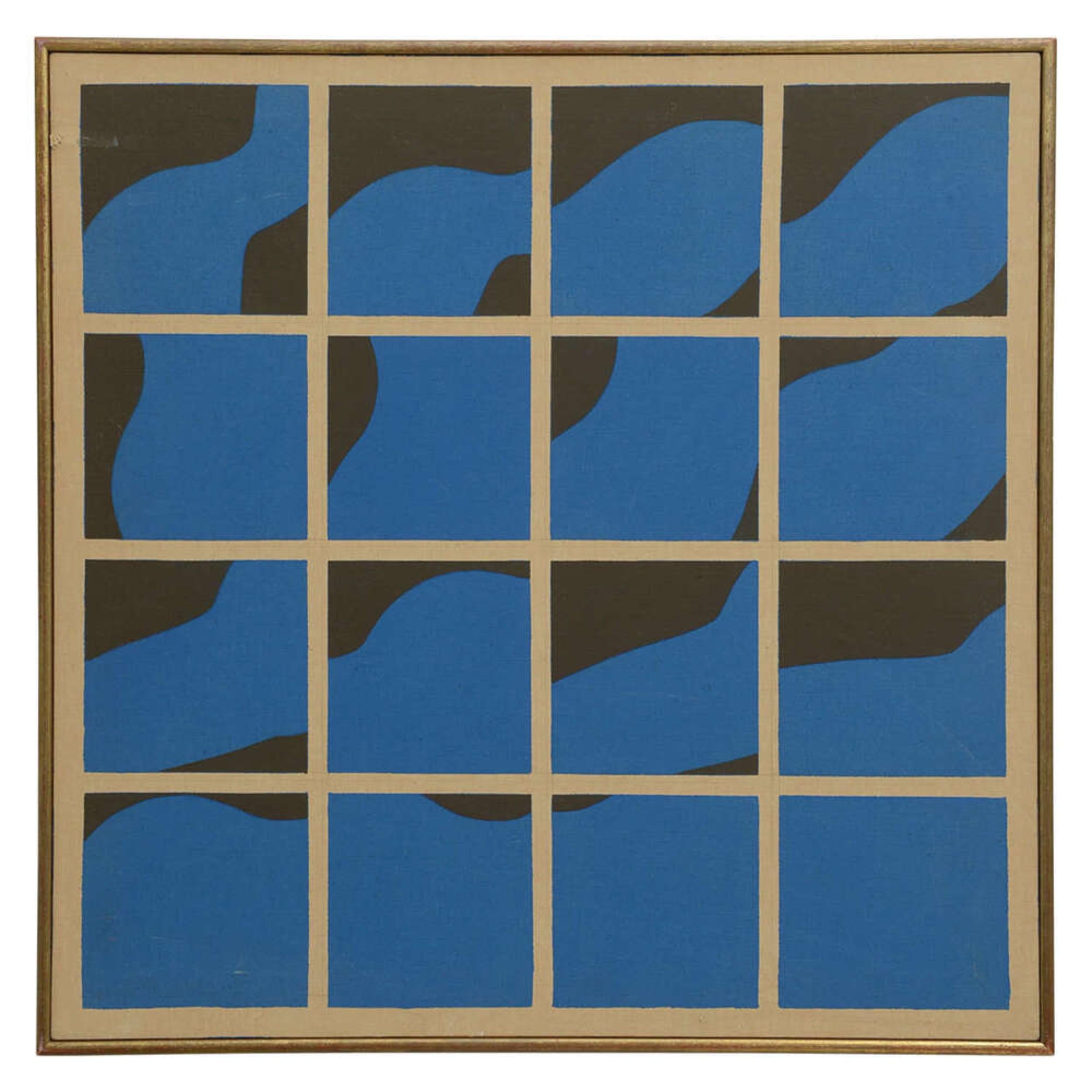 Ernest Trova Sérigraphie contemporaine sur toile, intitulée 