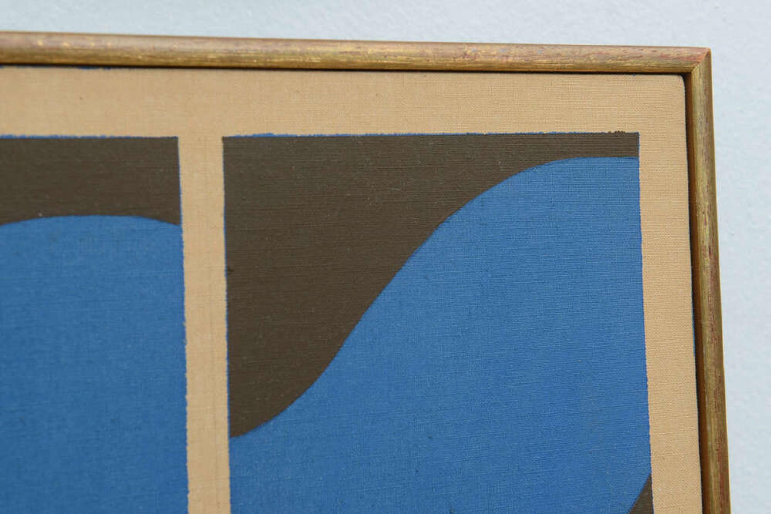 Ernest Trova Sérigraphie contemporaine sur toile, intitulée 