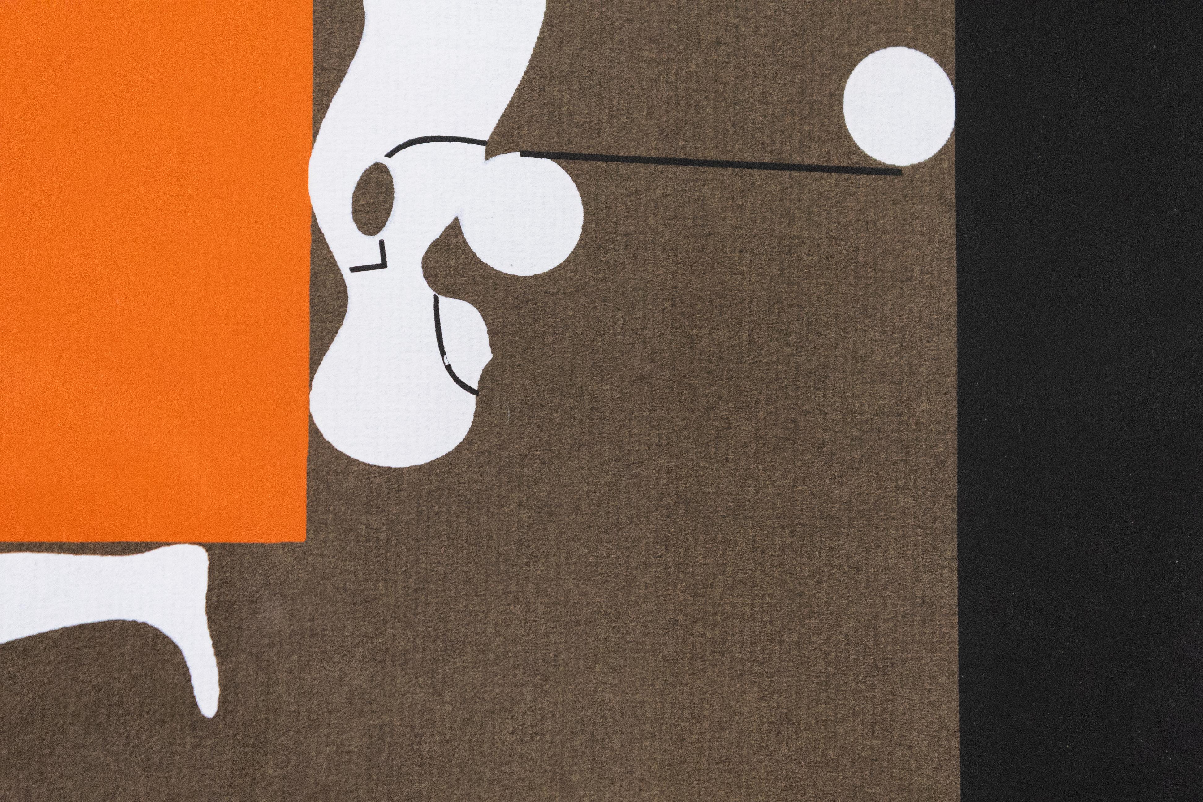 Modernes lithografisches Ausstellungsplakat von Ernest Trova, Pace Gallery, New York, 1967 (amerikanisch) im Angebot