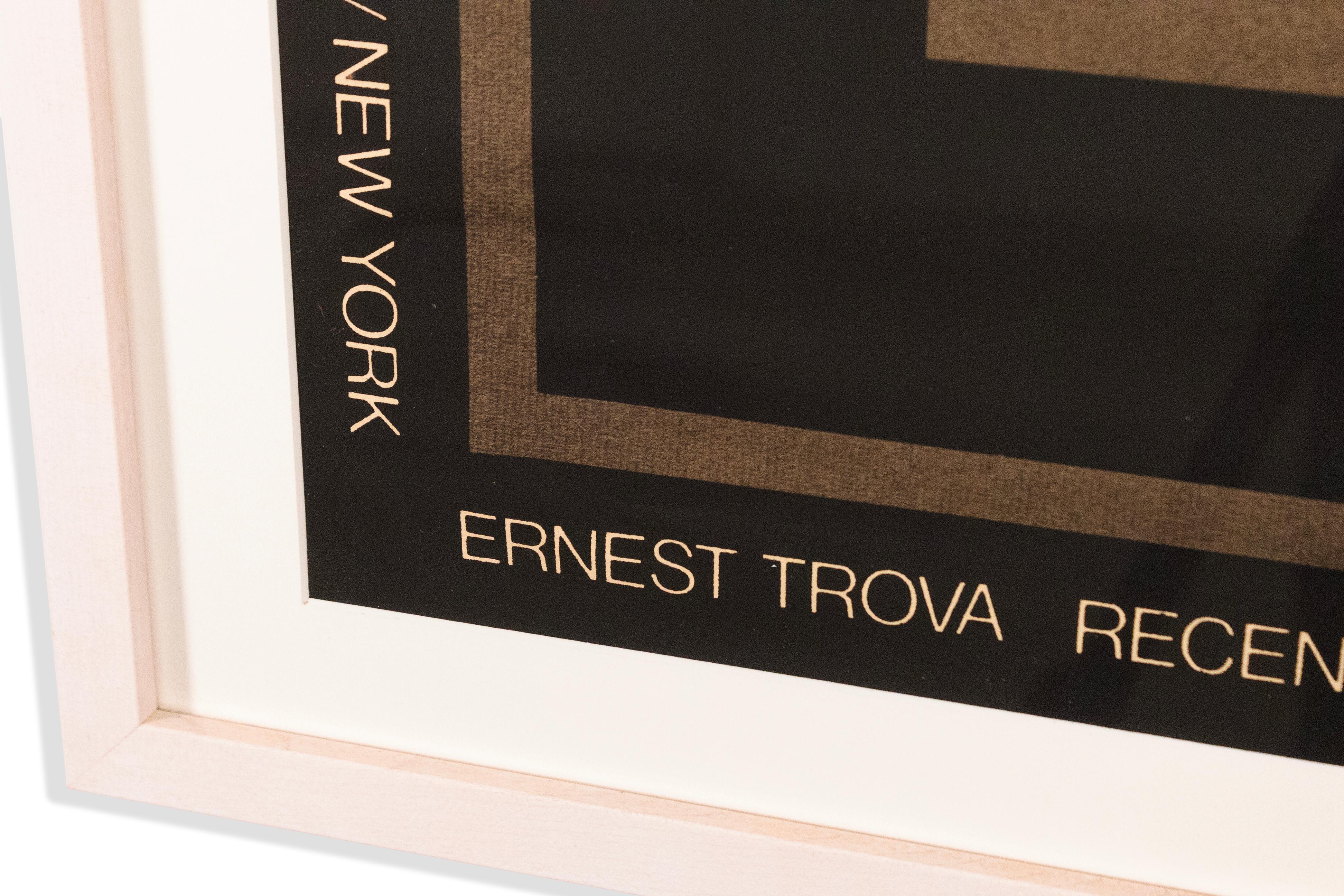 Modernes lithografisches Ausstellungsplakat von Ernest Trova, Pace Gallery, New York, 1967 im Angebot 1