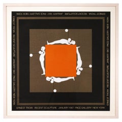 Affiche d'exposition lithographique moderne Ernest Trova Pace Gallery New York, 1967