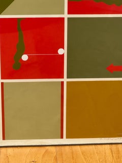 Pop-Art-Lithographie Der fallende Mann, Studie 1 von Ernest Trova