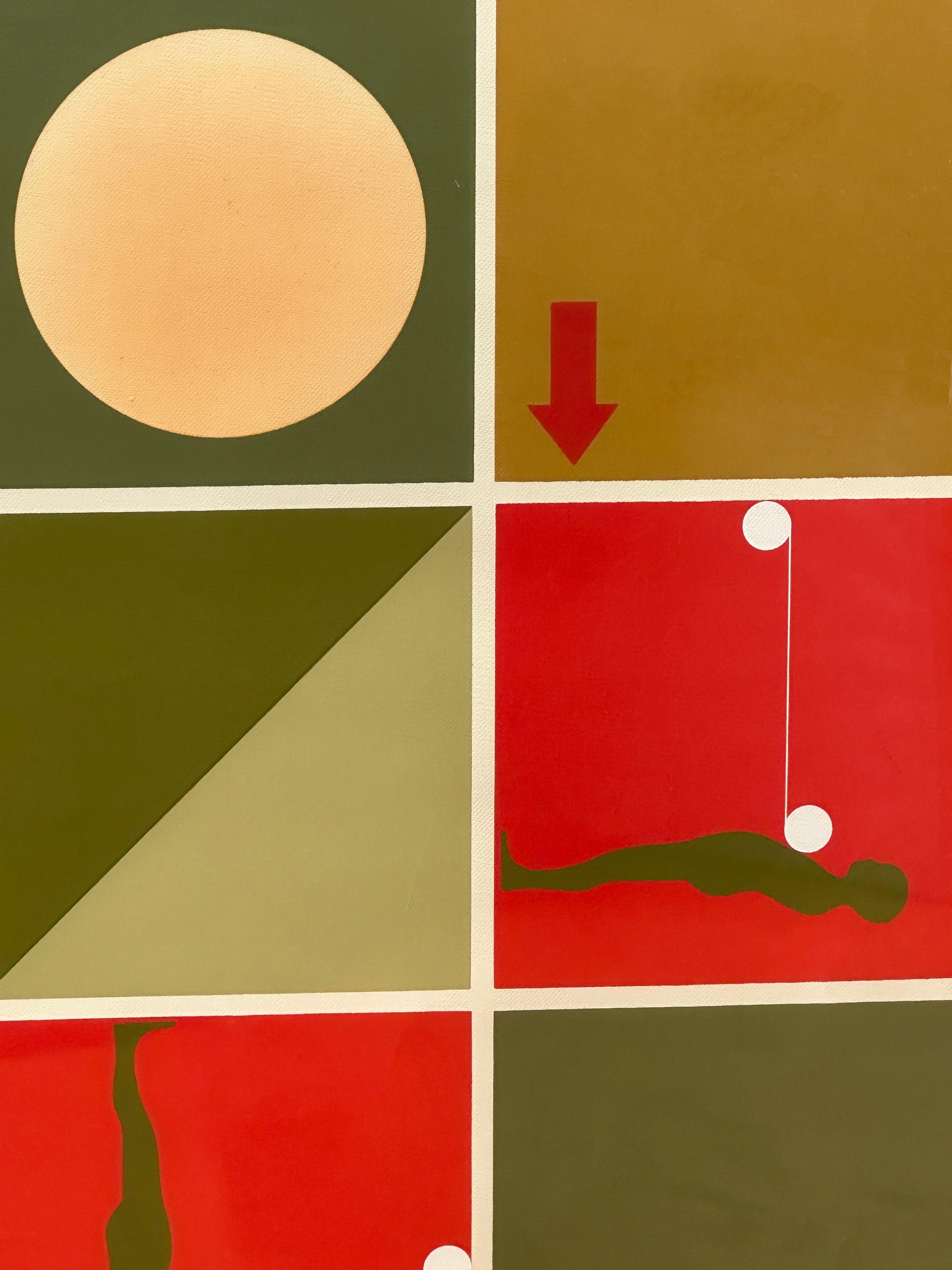 Pop Art Lithograph “Falling man”, study 1 by Ernest Trova 2