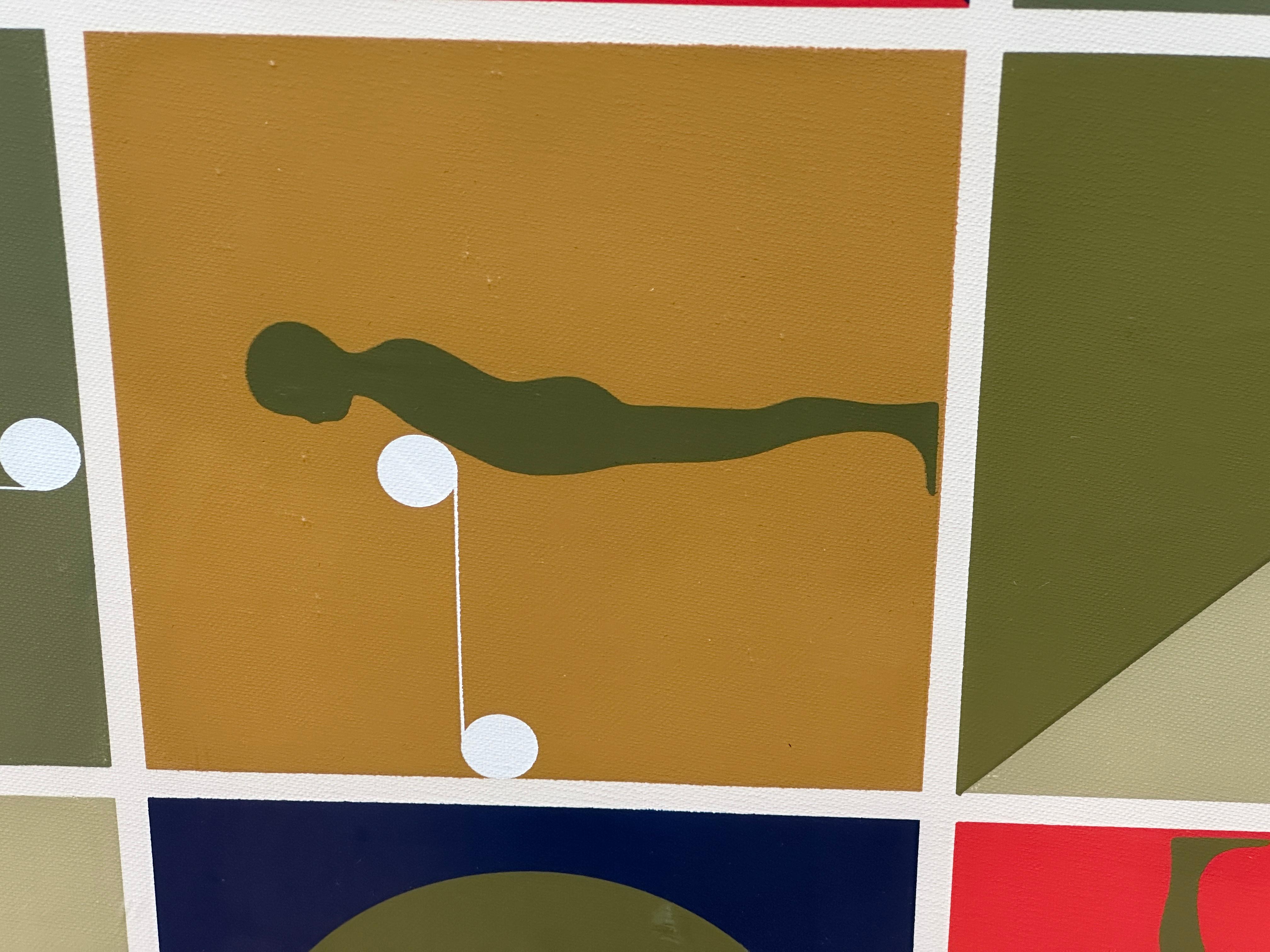 Pop Art Lithograph “Falling man”, study 1 by Ernest Trova 5
