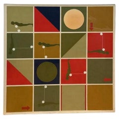 Pop Art Lithograph “Falling man”, study 1 by Ernest Trova
