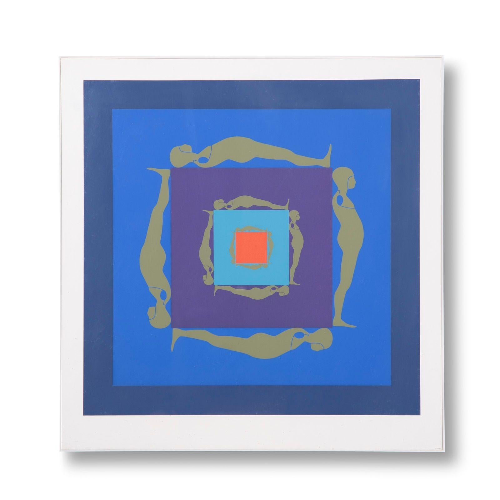 Ernest Tino Trova — Falling Man Serigraph from 1969