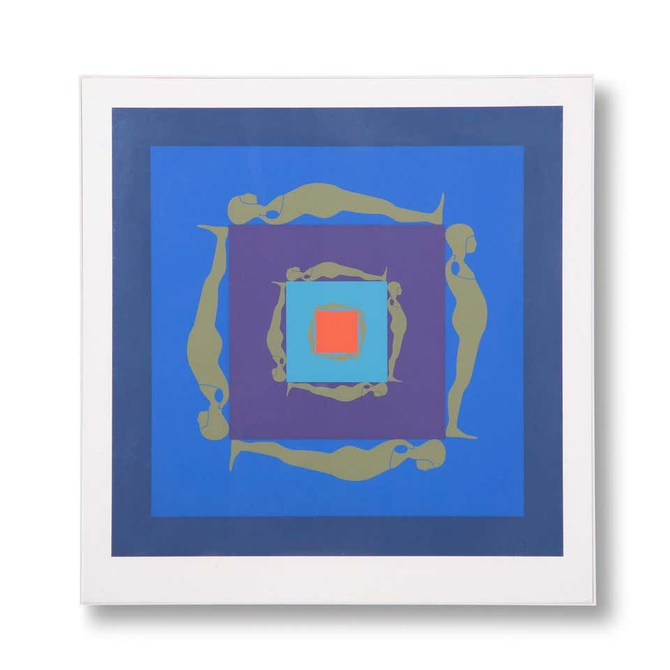 Ernest Tino Trova — Falling Man Serigraph from 1969