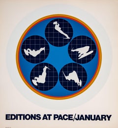 Ernest Trova, 1969 - Manifesto della mostra "Editions At Pace