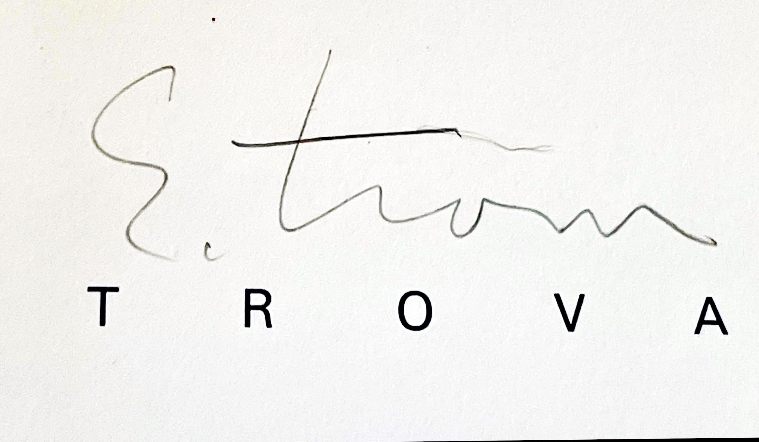 Hardback monograph of renowned sculptor: TROVA (hand signed by Ernest Trova) For Sale 1