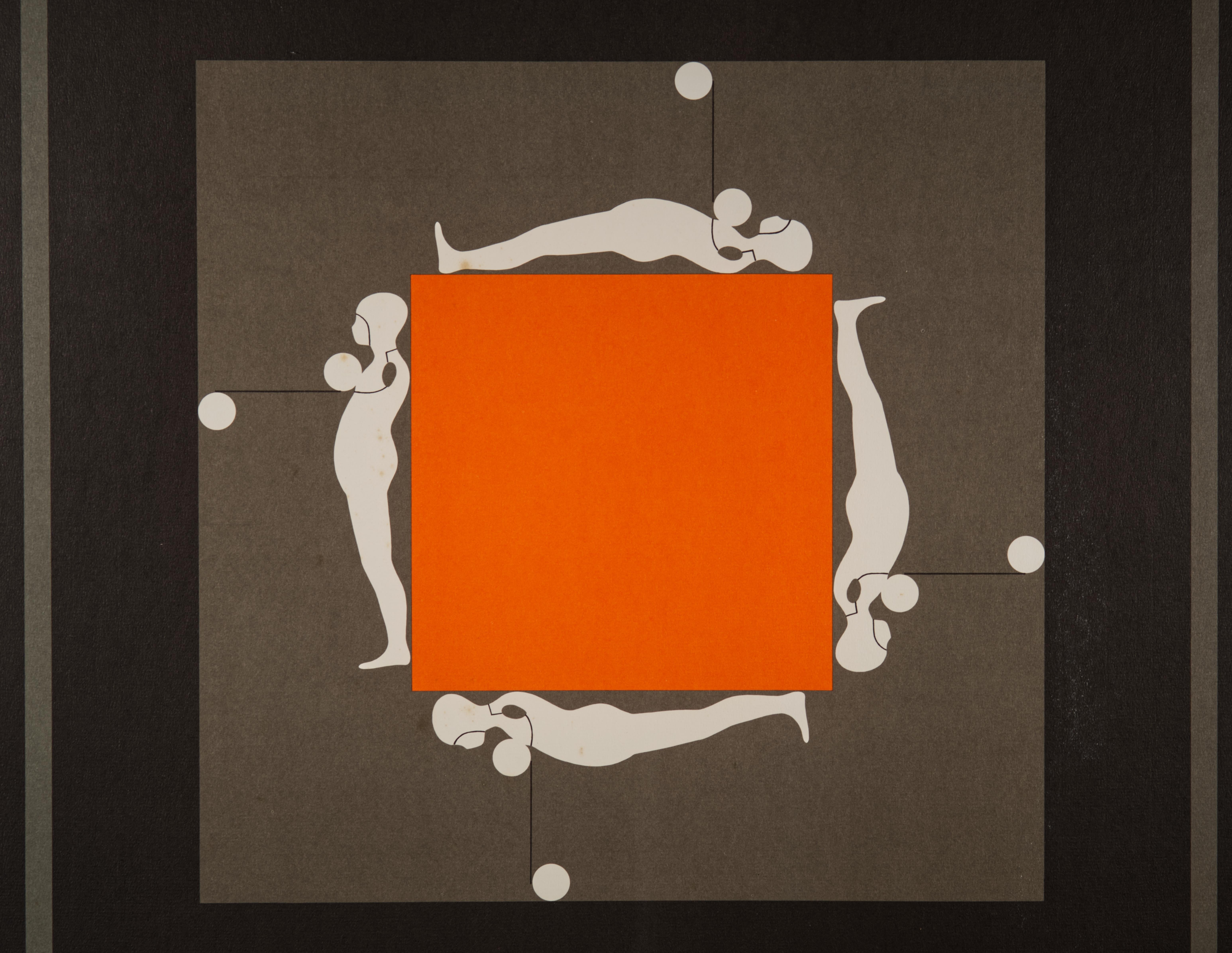 Américain Ernest Trova, Recent Sculpture 1967 Hayden Gallery M.I.T., affiche encadrée en vente