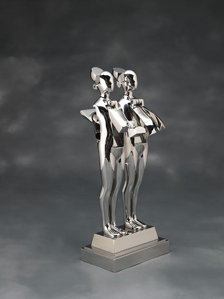 Ernest Trova Figurative Sculpture - Double Flapman