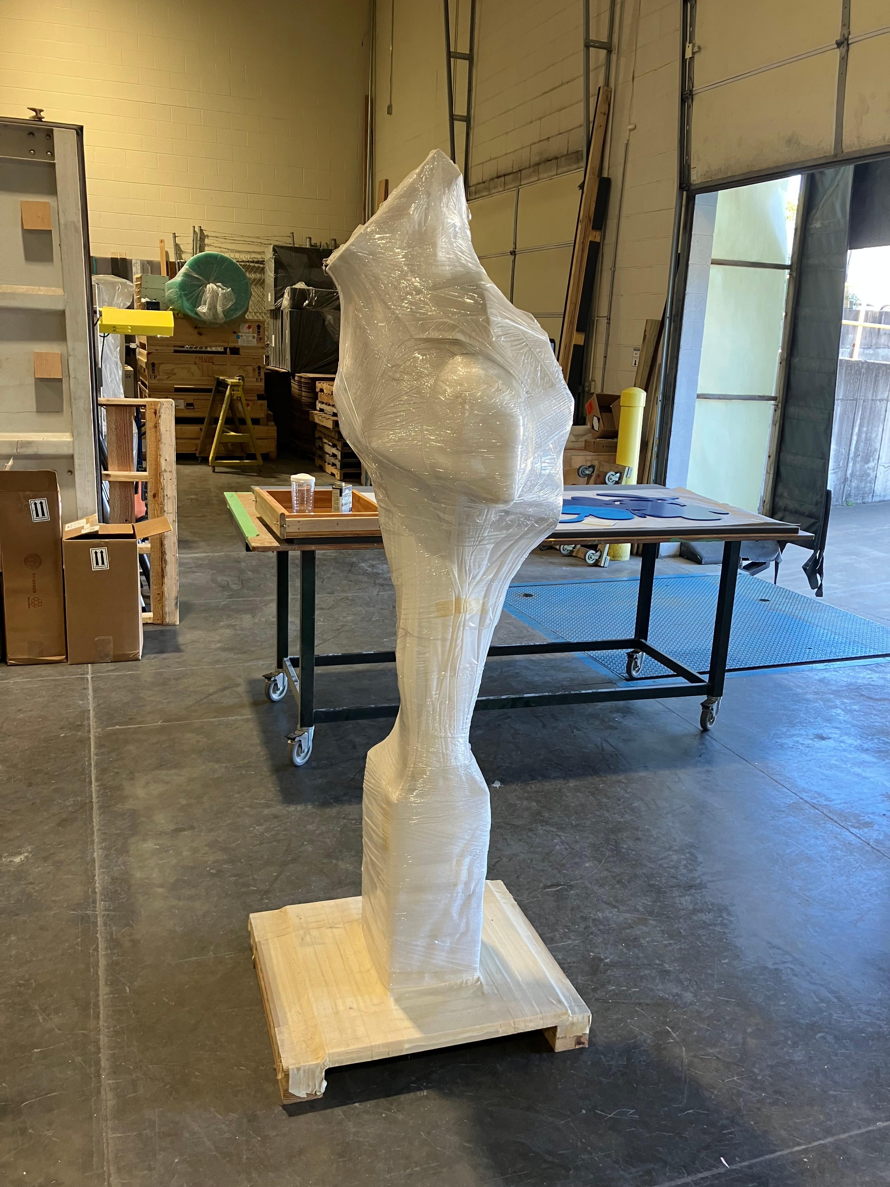 Late 20th Century Ernest Trova Study/Falling Man (Tableman) Life Size Sculpture Chrome-Bronze #3/8 For Sale