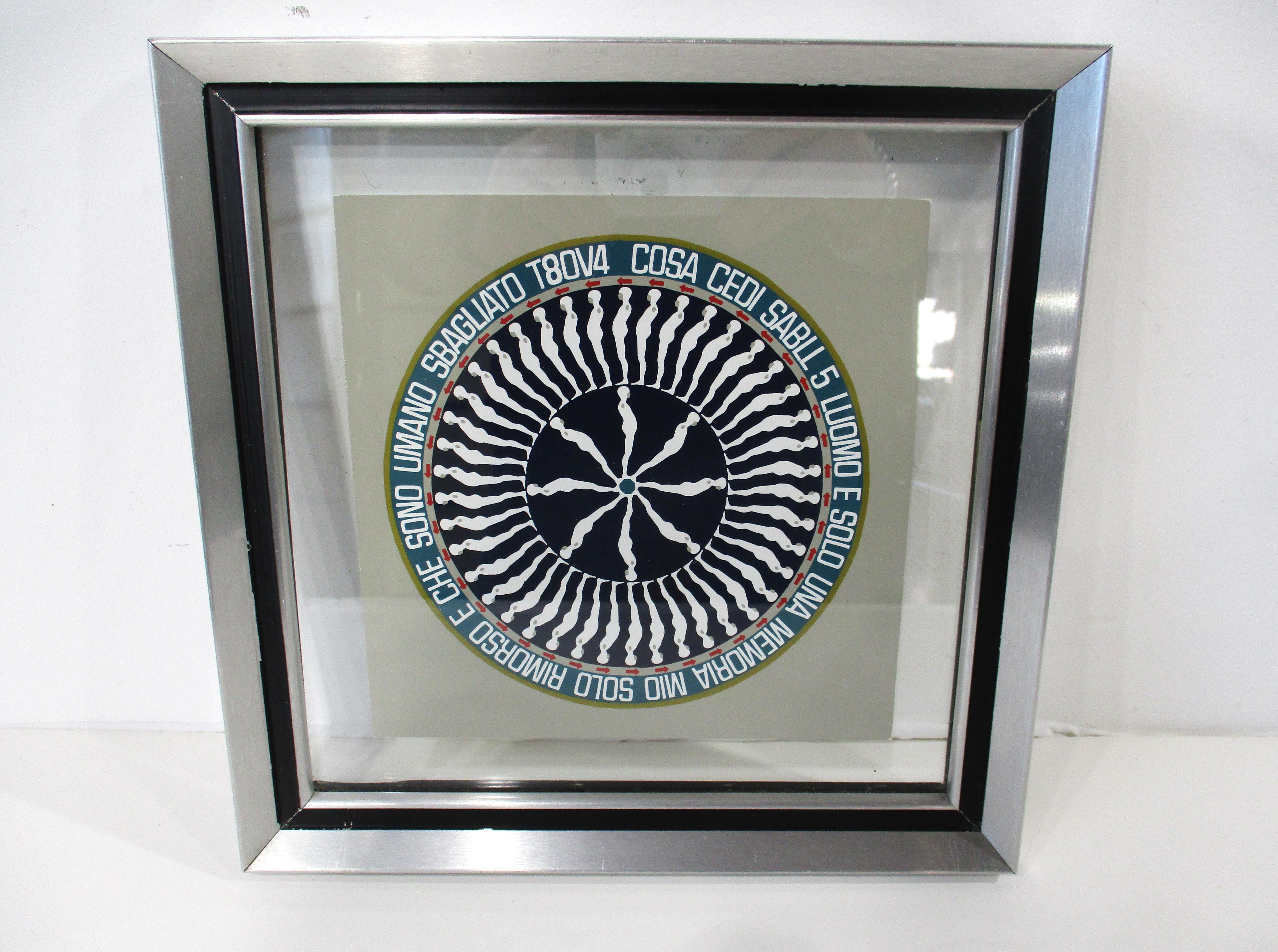 Ernest Trova Surrealistischer Pop Original Siebdruck mit Original Siebdruck 1969 (Aluminium) im Angebot