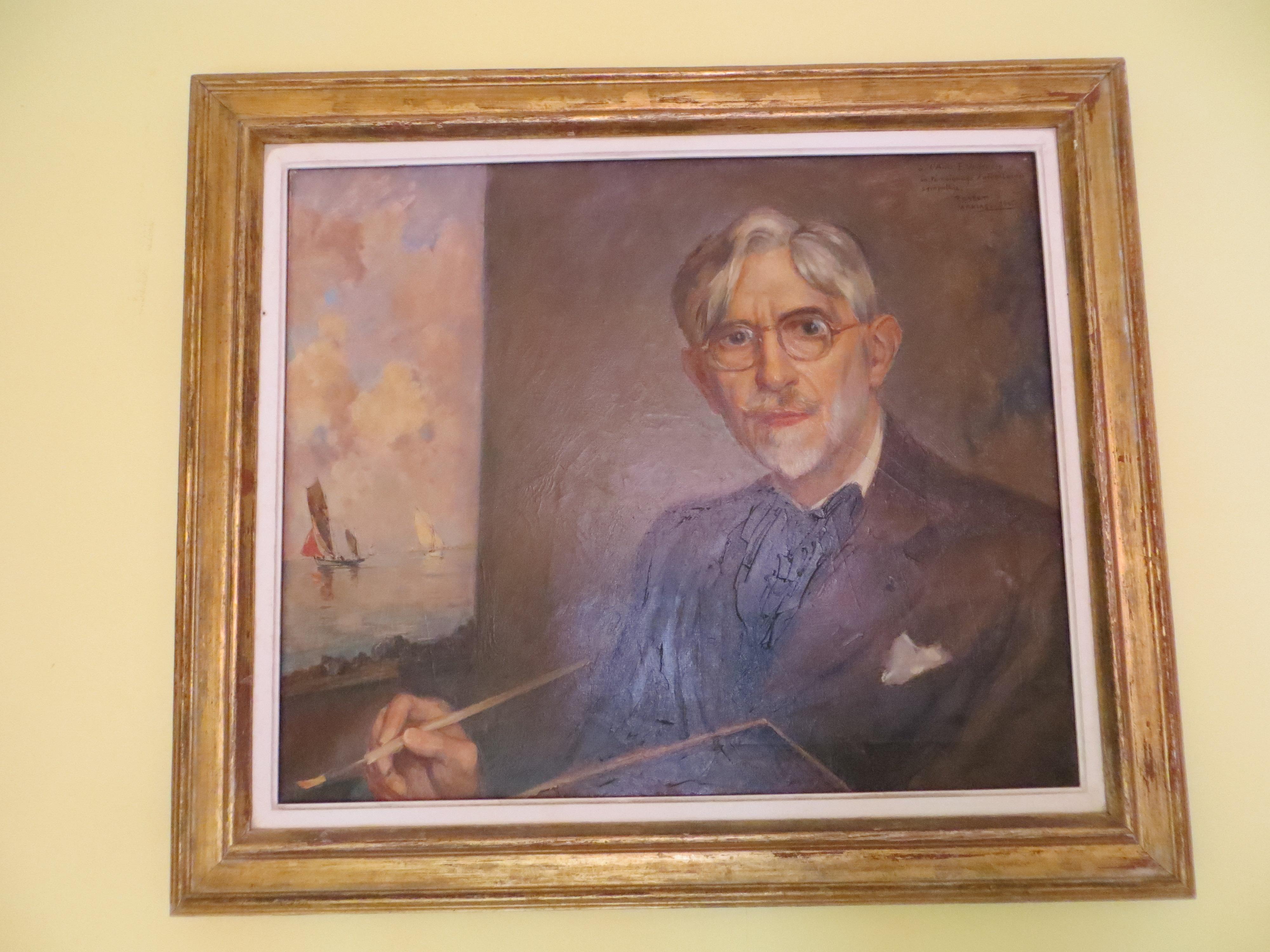 Self-Portrait of Ernest Vauthrin  For Sale 4