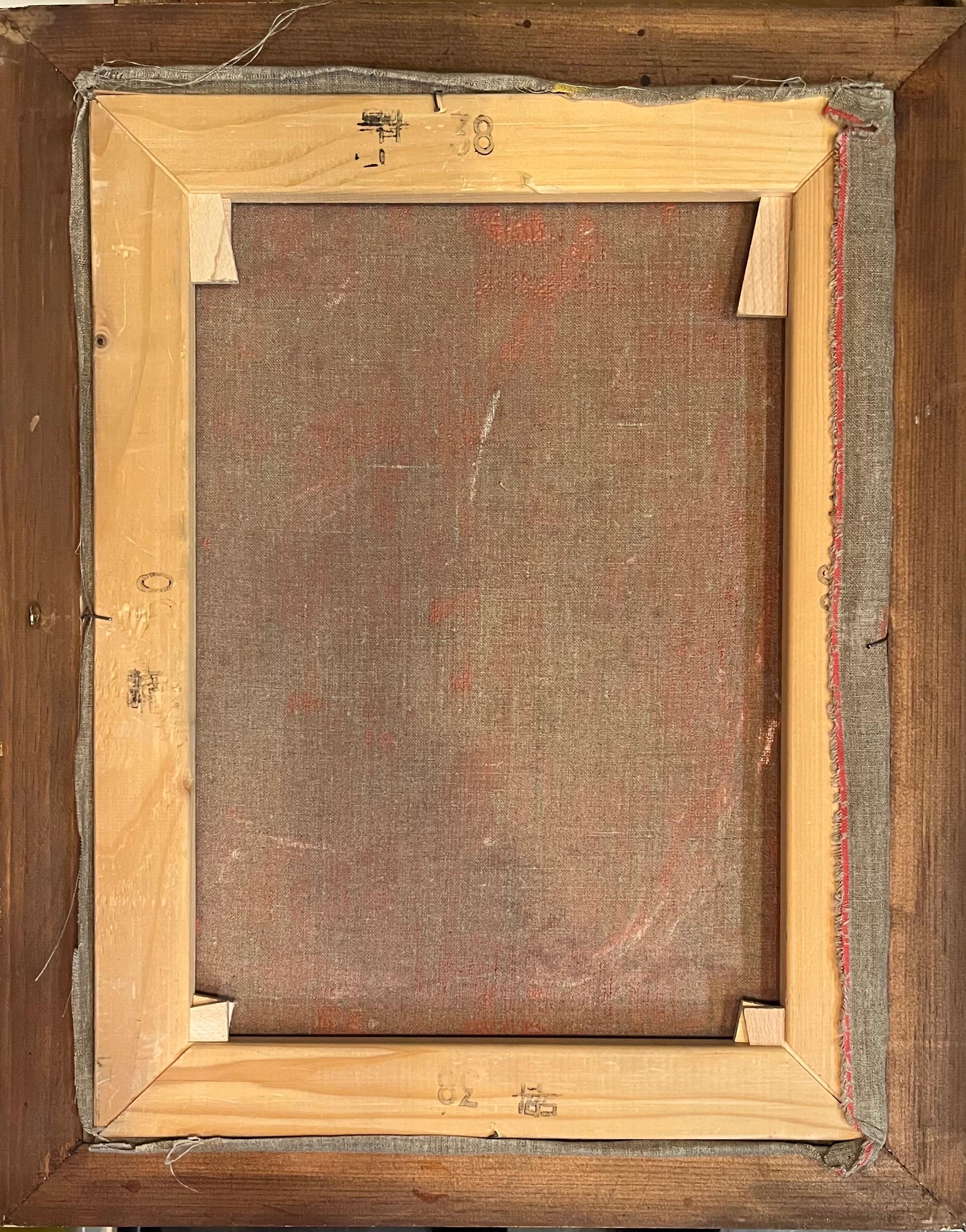 Árboles de otoño de Ernest Voegeli - Óleo sobre lienzo 38x50 cm en venta 9