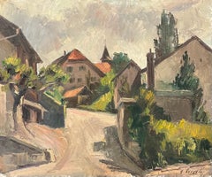 Belmont in controluce di Ernest Voegeli - Olio su tela 46x55 cm