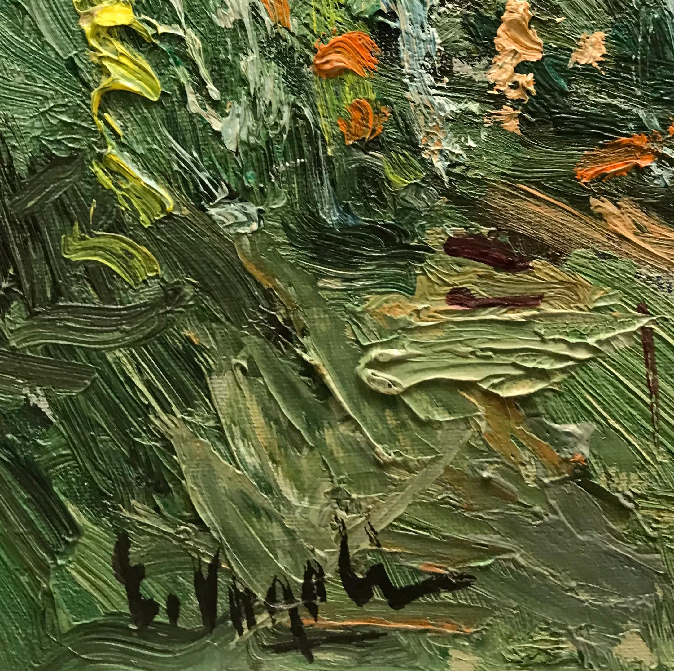 Familienhaus von Ernest Voegeli – Öl auf Leinwand 46x61 cm im Angebot 2