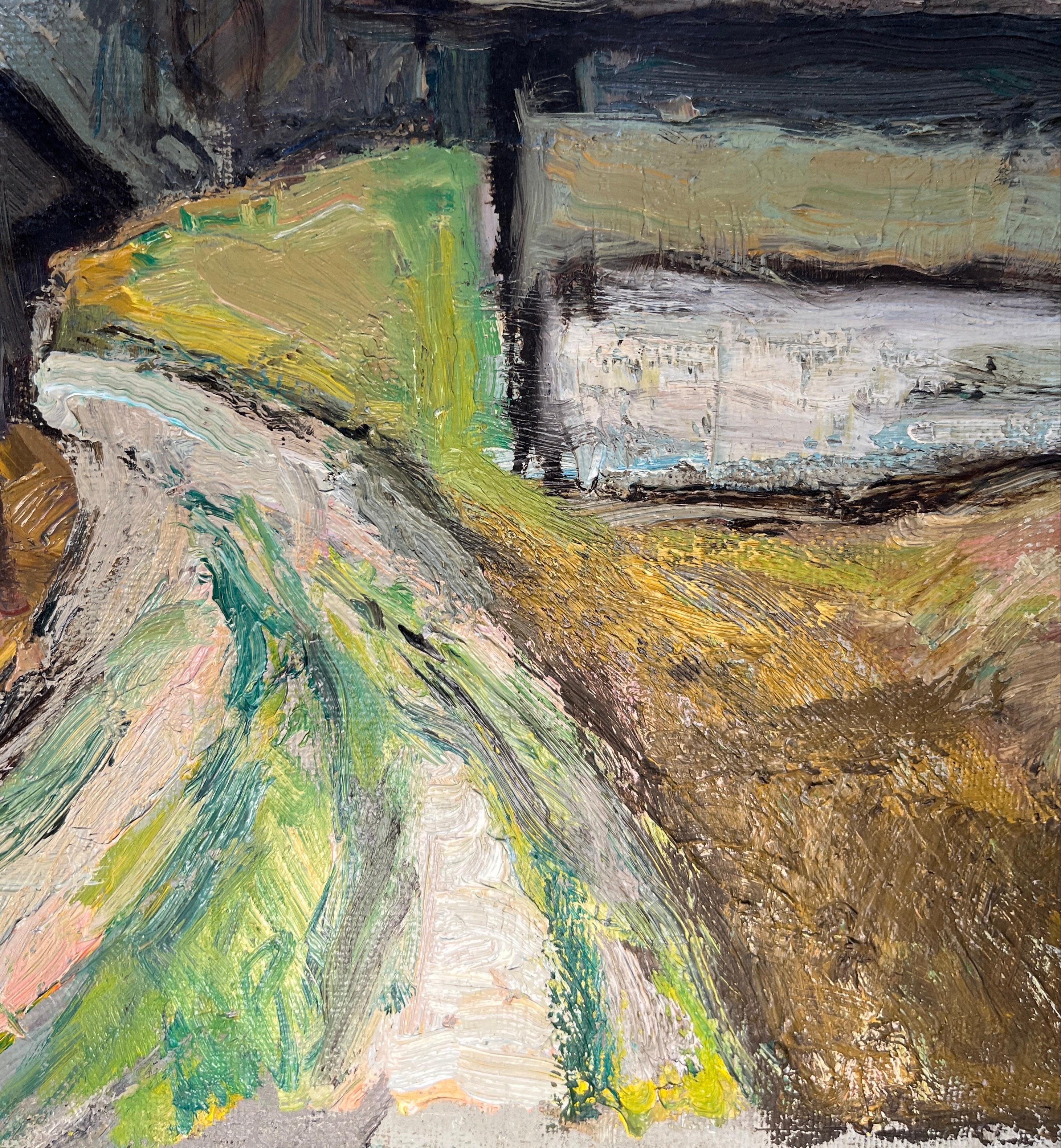 Föhn Wind Weather by Ernest Voegeli - Oil on Canvas 38x55 cm For Sale 7